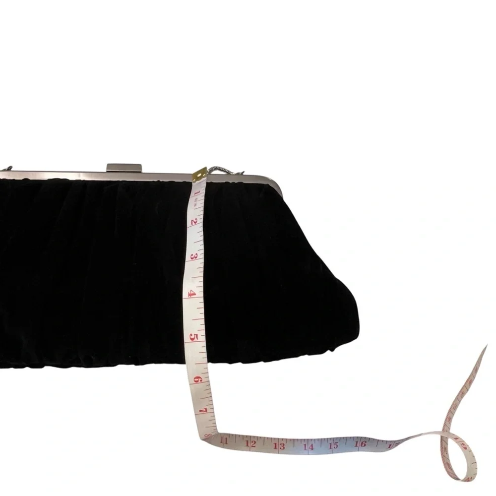 Mary Kay Black Velvet Evening Bag Handbag 2007 New‎ Holiday Wishes Formal Party